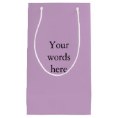 Lila effen kleur gepersonaliseerd klein cadeauzakje (Voorkant)