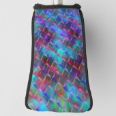 Lila en 3D- of roze driehoeksdriehoeken Tas Golfheadcover (Draai 90)