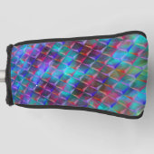 Lila en 3D- of roze driehoeksdriehoeken Tas Golfheadcover (Voorkant)