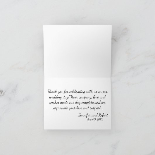 Lila en aardse wijze bedankkaart (Binnen)