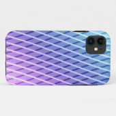 Lila en blauw Abstract strips Case-Mate iPhone Case (Achterkant (horizontaal))