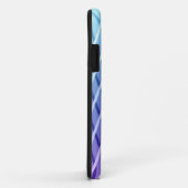 Lila en blauw Abstract strips Case-Mate iPhone Case (Achterkant/rechts)
