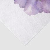 Lila en Blauw Anemone Bloem Waterverf Tissuepapier (Detail)