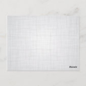 Lila en Cream Flowers Rustic Dank u Post Kaart (Achterkant)