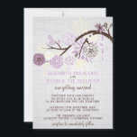 Lila en Cream Flowers Rustic Wedding Uitnodiging<br><div class="desc">Taupe en Cream Flowers Shabby Chic Wedding Invitation Lovely illustraties van lila en roombloemen met en gevaarlijke ornamenten en sneeuwvlokken op een canvasachtergrond. Deze uitnodiging is perfect voor een lente- en winterbruiloft. Deze uitnodiging is beschikbaar in verschillende kleuren.</div>