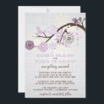 Lila en Cream Flowers Rustic Wedding Uitnodiging<br><div class="desc">Taupe en Cream Flowers Shabby Chic Wedding Invitation Lovely illustraties van lila en roombloemen met en gevaarlijke ornamenten en sneeuwvlokken op een canvasachtergrond. Deze uitnodiging is perfect voor een lente- en winterbruiloft. Deze uitnodiging is beschikbaar in verschillende kleuren.</div>