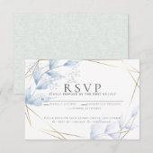 Lila en droge Bleke olie RSVP Kaartje (Voorkant / Achterkant)