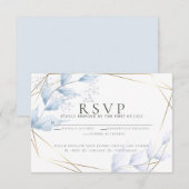 Lila en droge Bleke olie RSVP Kaartje (Voorkant / Achterkant)