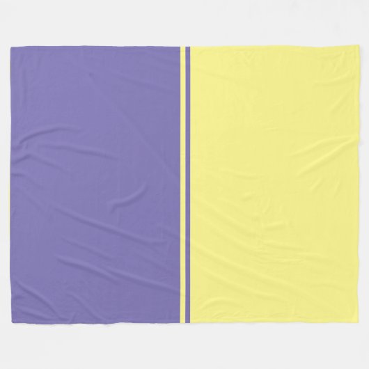 Lila en gele Complexe Blanket Fleece Deken (Voorkant (Horizontaal))