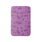 Lila en gele Schattigee paddenstoelen gepersonalis Badmat (Voorkant Verticaal)