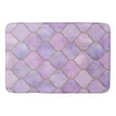 Lila en Gold Moroccan Badmat (Voorkant)