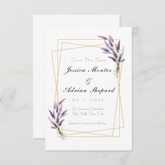 Lila en goud met uitzondering van de data kaart (Voorkant / Achterkant)