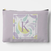 Lila en groen lichtpatroonmonogram etui (Voorkant)