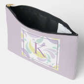 Lila en groen lichtpatroonmonogram etui (Open)