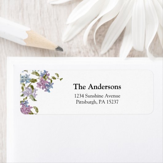 Lila en het Etiket van het Adres van de Terugkeer  (Insitu)