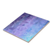 Lila en kalender door Glas in lood Tegeltje (Zijkant)