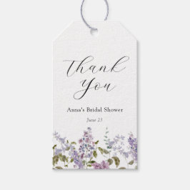 Lila en Lavendel Dank u Vrijgezellenfeest Cadeaulabel