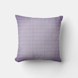 Lila en Lavendel Paarse Plaid Weave Sierkussen