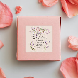 Lila en lavender Dank jullie Stickers