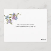 Lila en Lavender Hartelijk dank Briefkaart (Achterkant)