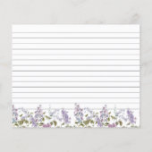 Lila en lavender Recipe Kaart (Achterkant)