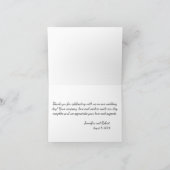 Lila en licht salie Dank u kaart (Binnen)