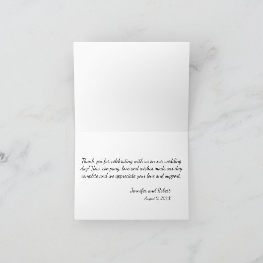 Lila en licht salie Dank u kaart (Binnen)