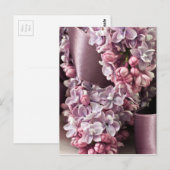 Lila en lintblokken briefkaart (Voorkant / Achterkant)