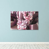 Lila en lintblokken canvas afdruk (Insitu (Houten vloer))