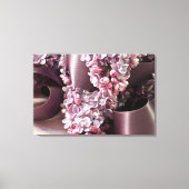 Lila en lintblokken canvas afdruk (Voorkant)