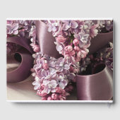 Lila en lintblokken gastenboek (Achterkant)