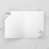 Lila en Mint Floral| Persoonlijke Moederdag Kaart (Binnen)