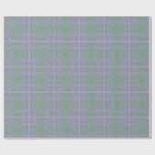 Lila en Mint Leaves Cadeaupapier (Vlak)