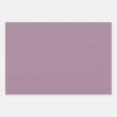 Lila en Paarse bloemontwerp op blauw Inpakpapier Vel (Voorkant 3)