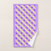 Lila en perzik bad handdoek (Handdoek)