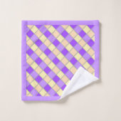 Lila en perzik bad handdoek (Wasdoekje)
