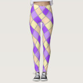 Lila en perzik leggings (Voorkant)
