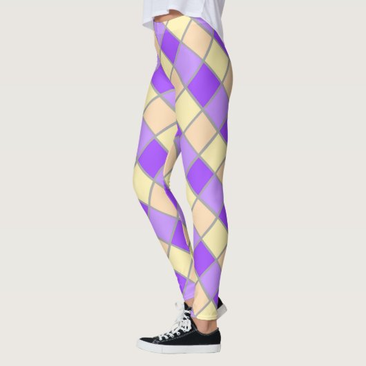 Lila en perzik leggings (Links)