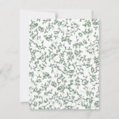 Lila en perzik Rozen, gebogen Vrijgezellenfeest Kaart (Achterkant)