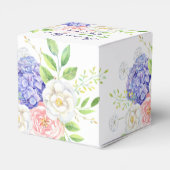 Lila en pony Sophisticated Wedding Favor Box Bedankdoosjes (Achterkant)
