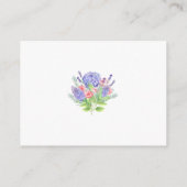 Lila en pony Sophisticated Wedding Informatiekaartje (Achterkant)