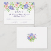 Lila en pony Sophisticated Wedding Informatiekaartje (Voorkant / Achterkant)