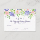 Lila en pony Sophisticated Wedding Informatiekaartje (Voorkant)