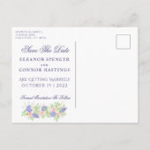 Lila en pony Sophisticated Wedding Invitation Aankondigingskaart (Achterkant)