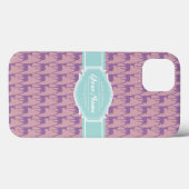 Lila en Roze Deer, Gepersonaliseerde Naam Mint Case-Mate iPhone Case (Achterkant (horizontaal))