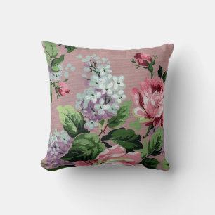 Lila en Rozen  Wallpapier Afdrukken Kussen