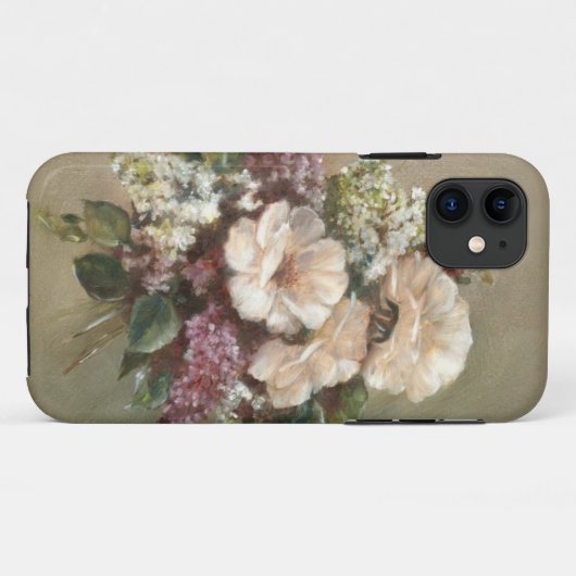 Lila en rozenbouquet Case-Mate iPhone case (Achterkant (horizontaal))