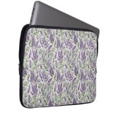 Lila en Sage bloemendecoupage Laptop Sleeve (Voorkant Rechts)