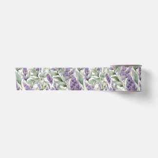 Lila en Sage bloemendecoupage Satijnen Lint