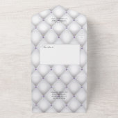 Lila en steenkoolbloemen die allemaal in één keer all in one uitnodiging (Buitenkant)